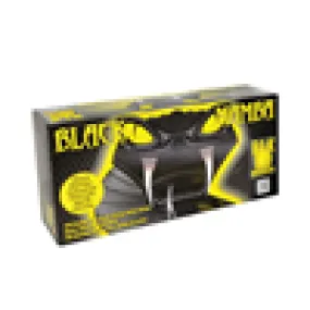 6 Mil Black Nitrile Powder Free Disposable Gloves